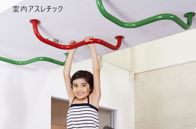 請け負っている施工3つ目。室内アスレチック